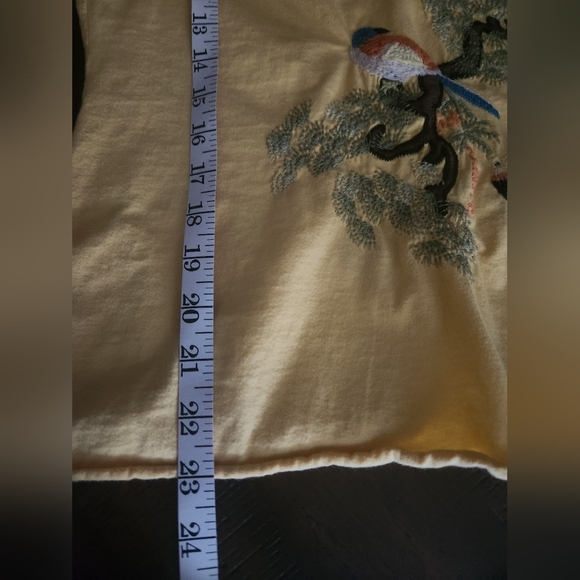Yellow Summer Open Top With Embroidery Sz Med/Lg - Picture 5 of 12